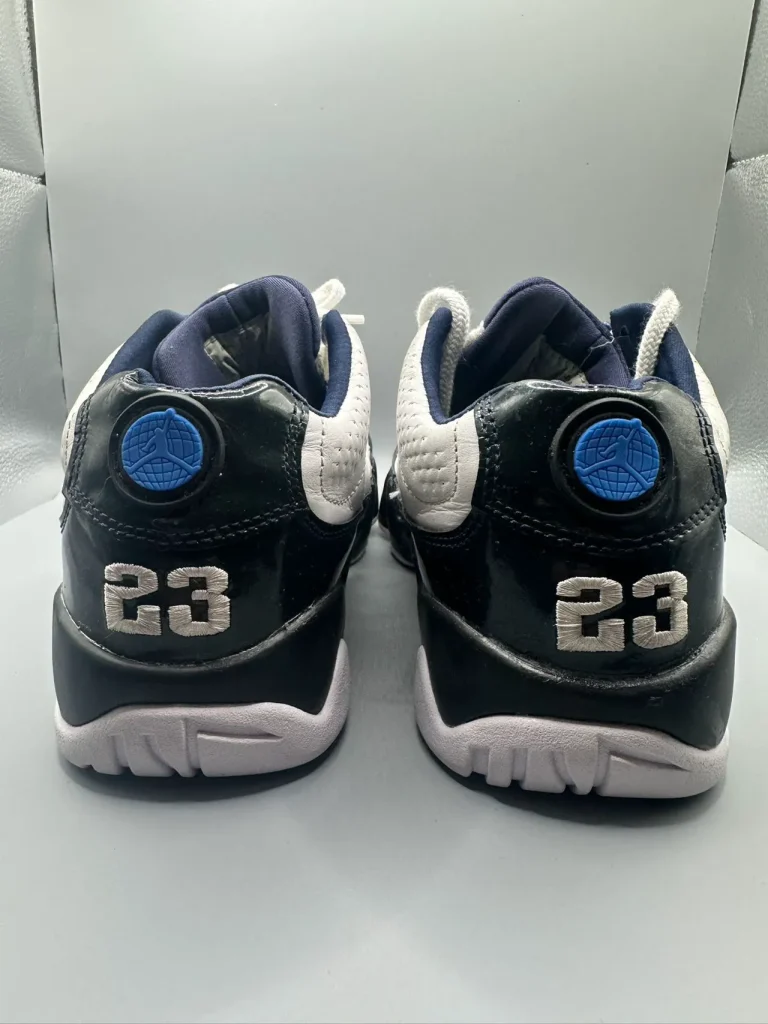 Nike Air Jordan 9 Retro Low Blue Pear修理後　かかと部分